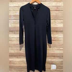 Soma Black Knit Long Sleeve Soft Jersey Knit Dress Sz Medium Size: XS